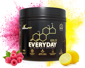 6-Pack Everyday Gold All-in-one Supplement Powder | Raspberry Lemon | Immune Boost Multivitamin | Preworkout | Electrolytes | Nootropics | Keto-Friendly | Vegan Certified