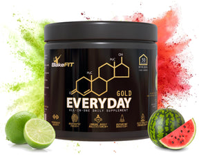 Everyday Gold All-in-one Supplement Powder | Watermelon Lime | Immune Boost Multivitamin | Preworkout | Electrolytes | Nootropics | Keto-Friendly | Vegan Certified